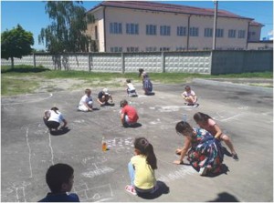 Отчет конкурс рисунков на асфальте